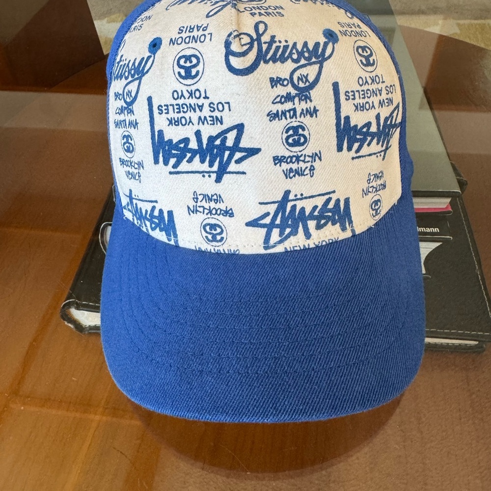 Original Vintage 1990’s Stussy World Tour Fitted Cap Hat Collectible Rare